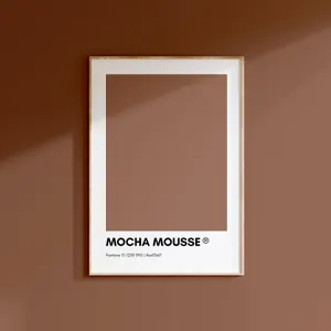 Pantone Mocha Mousse, colore 2025